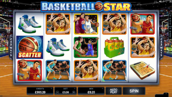 Spielautomaten mit Basketball-Thema