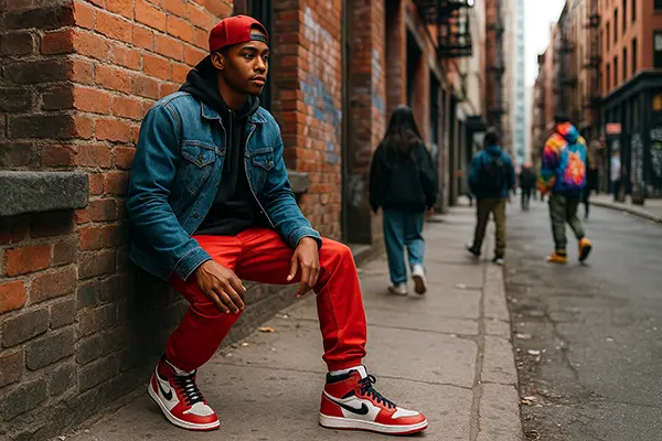 Jeune amateur de sneakers
