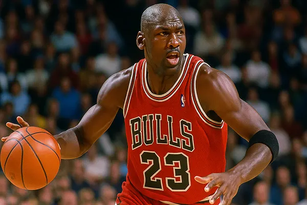 Basketballlegende in Aktion