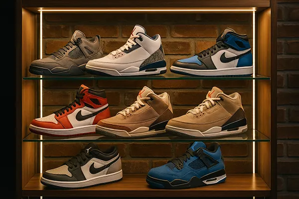 Detalhes autênticos Jordans