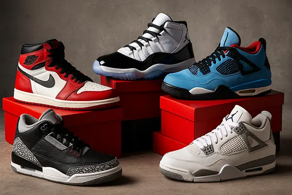 Detalhes autênticos Jordans